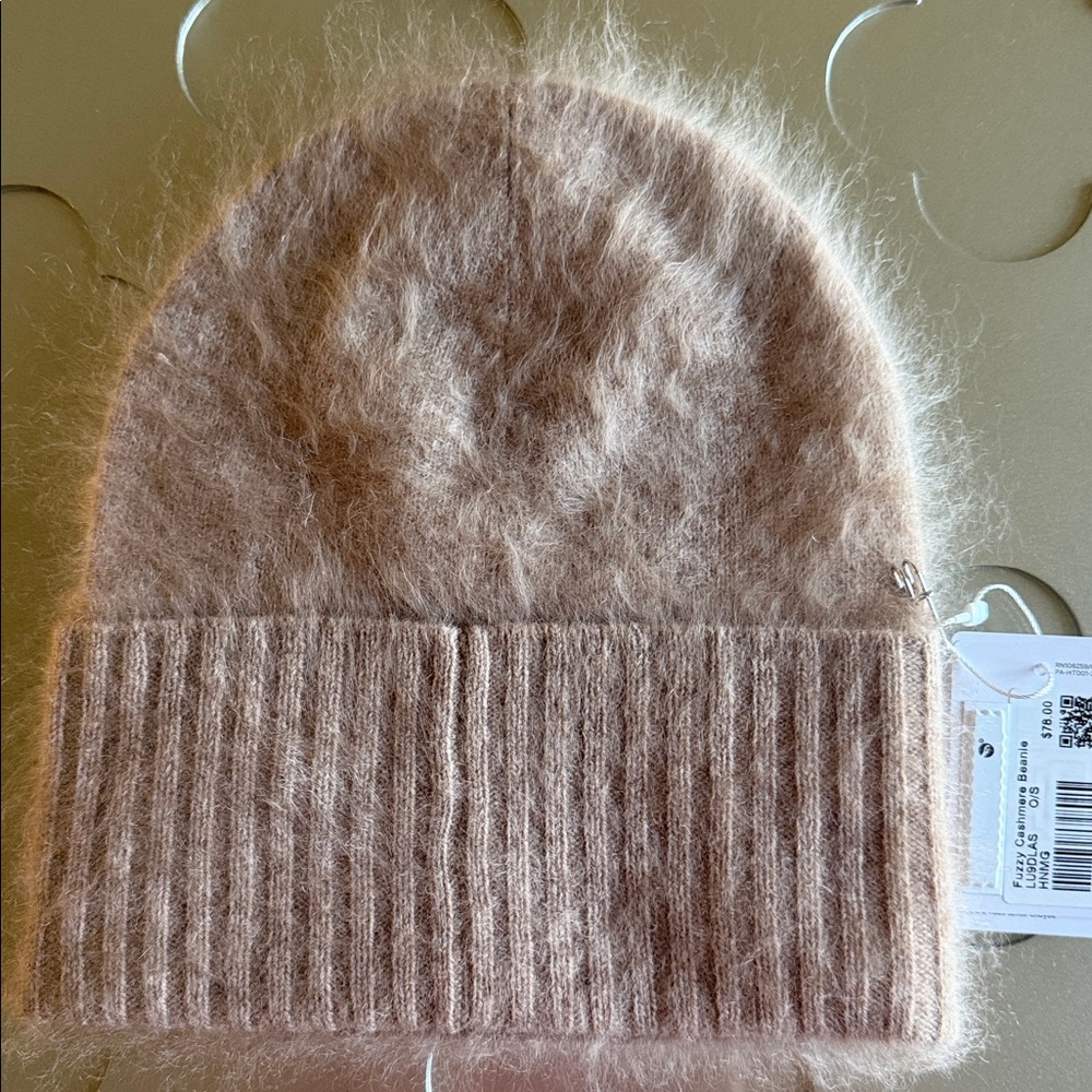 🆕 LULULEMON Fuzzy Cashmere Beanie Heathered Nutmeg NWT - Picture 7 of 15